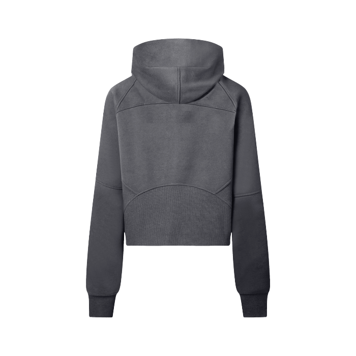 Blk Prince Diamond Cropped Half-Zip Hoodie