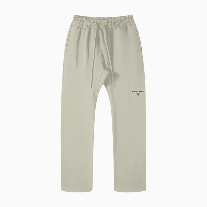 Prince Diamond Grey Camel Straight Leg Pants -