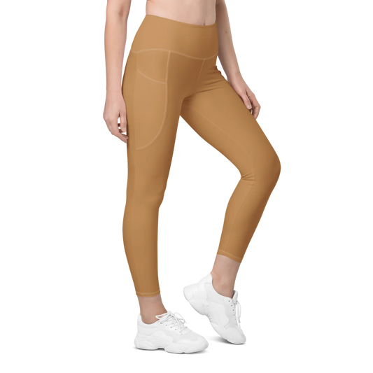 Prince Diamond Nude Leggings with Pockets